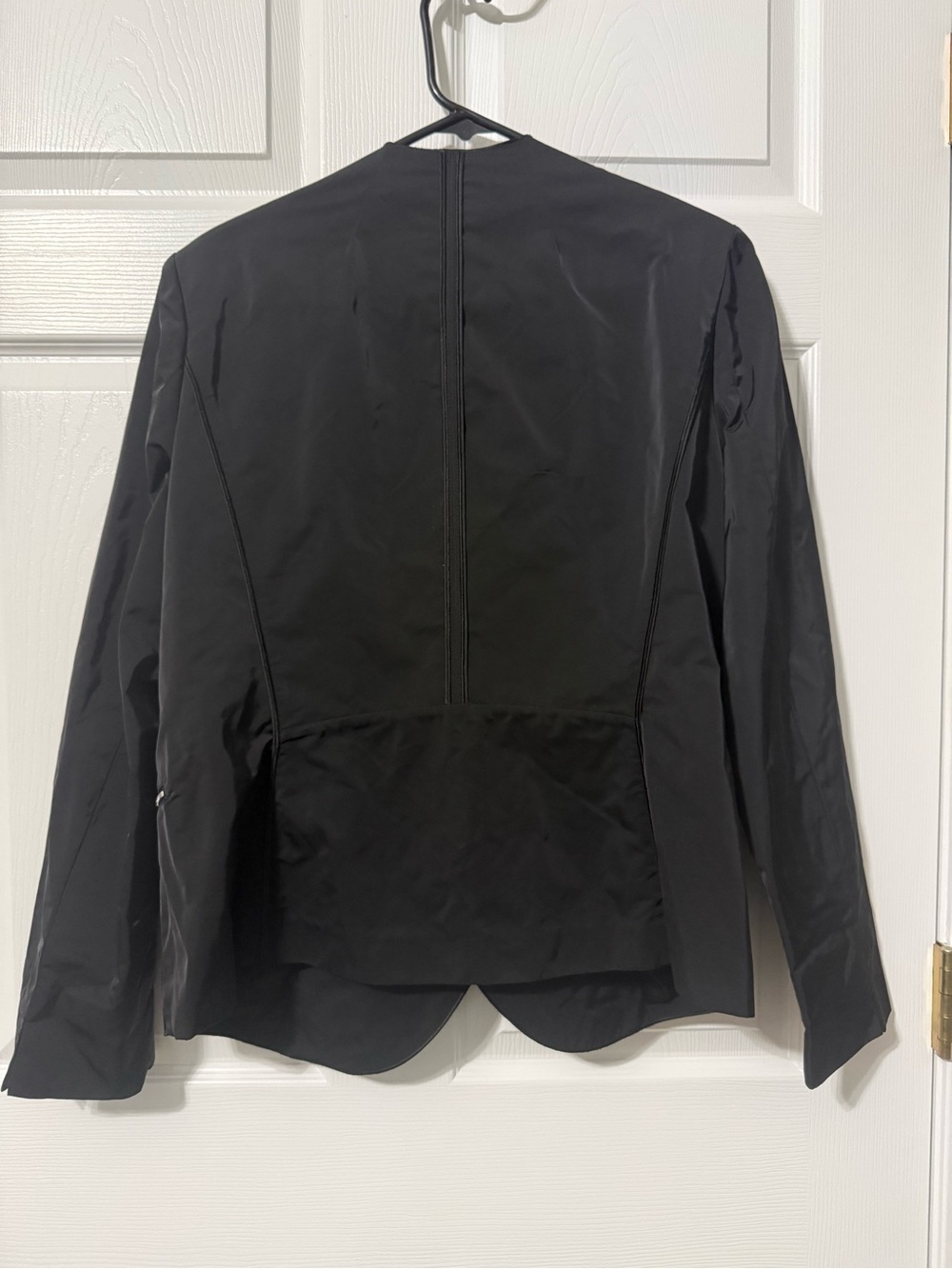 Lafayette 148 Black Drape Open Front Jacket- 14 - Picture 5 of 7